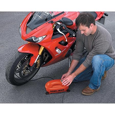 Black+Decker ASI200-XJ 120PSI Air Inflator – Portable Car & Bike Tire Pump, Fast Inflation - Image 4