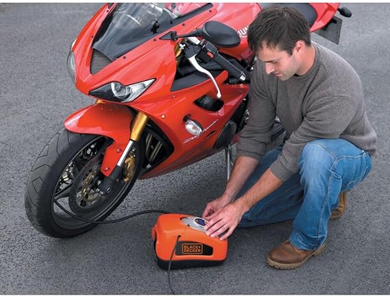 Black+Decker ASI300-GB 160PSI Portable Air Inflator – Quick Tire & Sports Pump for Cars, Bikes & Home Use - Image 5