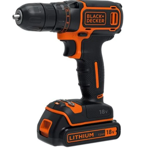 Black+Decker BDCDC18KB 18V Cordless Drill Drivers – Powerful & Compact Battery-Operated Drill for DIY & Professional Use - Image 5