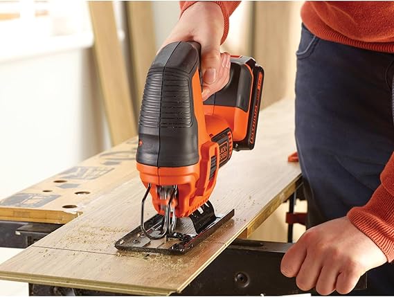Black+Decker BDCJS18N-XJ 18V Cordless Jigsaw – Portable Electric Wood Cutting Tool for DIY & Professional Use - Image 3
