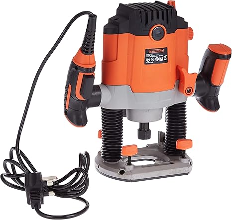 Black+Decker BDROUT127 1600W 12.7mm Plunge Router – Precision Woodworking Tool for DIY & Professional Use - Image 3