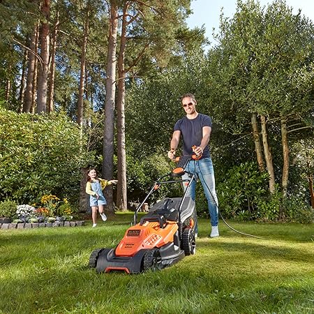 Black + Decker BEMW481ES-GB 42CM 1800W Electric Lawn Mower – Powerful Corded Garden Grass Cutter for Easy Lawn Maintenance - Image 2