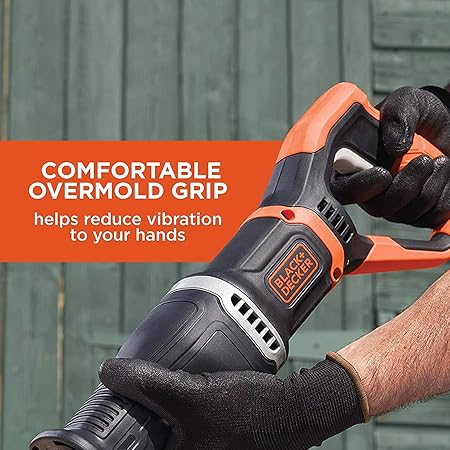 Black+Decker BES301K-GB 750W Reciprocating Saw – Powerful Corded Tool for Wood, Metal & DIY Projects - Image 4