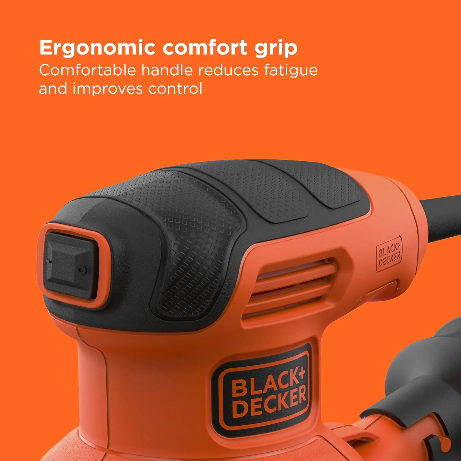 Black + Decker BEW210-GB 230W 125mm Orbital Sander – Powerful Finishing Tool for Wood, Paint & DIY Projects - Image 6