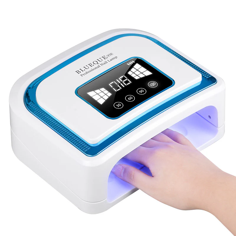 Blueque BQV10 120W Rechargeable Professional Nail UV Lamp – Fast Curing LED Gel Nail Light for Salon & Home Use - Image 2