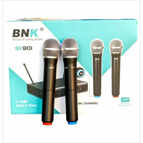 BNK BK801 Professional Wireless VHF Microphone- Provides clear and reliable audio performance for events, presentations, karaoke, and professional sound applications - Image 2