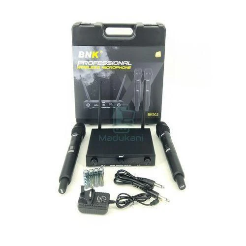 BNK BK902 UHF Dual 2 Channel Wireless Microphone System – Provides clear and stable audio transmission ideal for events, presentations, and professional sound applications - Image 2