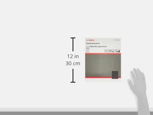 Bosch c344 G1500 Wet & Dry Hand Sanding Sheet 280 X 230 mm (100pcs) (2608621542) - Image 3