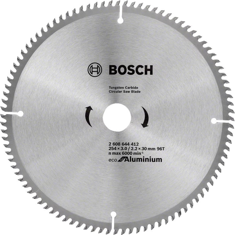Bosch Circular Saw Blade Eco For Aluminum 254 ×3.0/2.2 × 30 96t (2608644412) - Image 2