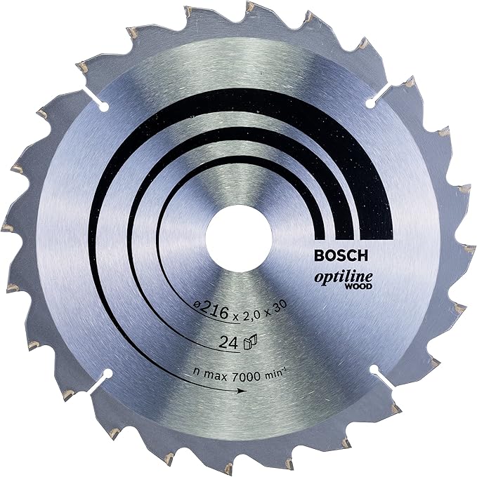 Bosch Circular Saw Blade Optiline Wood 216 mm x 30 mm x 24T (2608640431) - Image 3