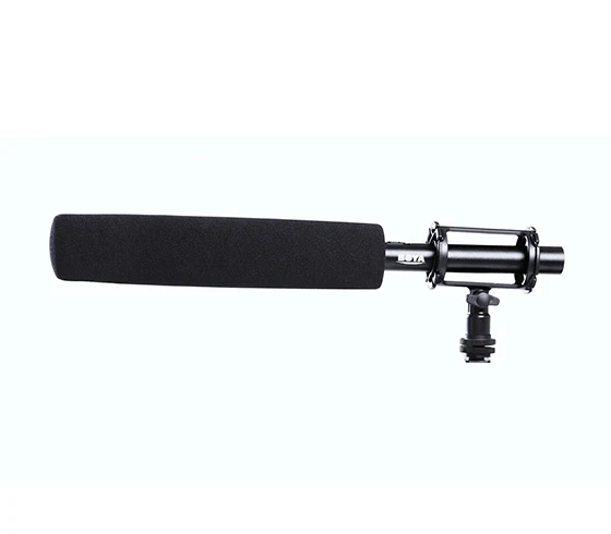 BOYA BY-PVM1000L Professional Condenser Microphone 3-Pin XLR Super-Cardioid Directional Mic with Shock Mount Wind Muff for Camcorder Video DSLR Smartphone Interviews Micro Film Creation Live Video