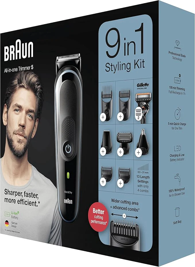 Braun All-in-One trimmer 5 MGK5280 9-in-1 Styling Kit - Image 5
