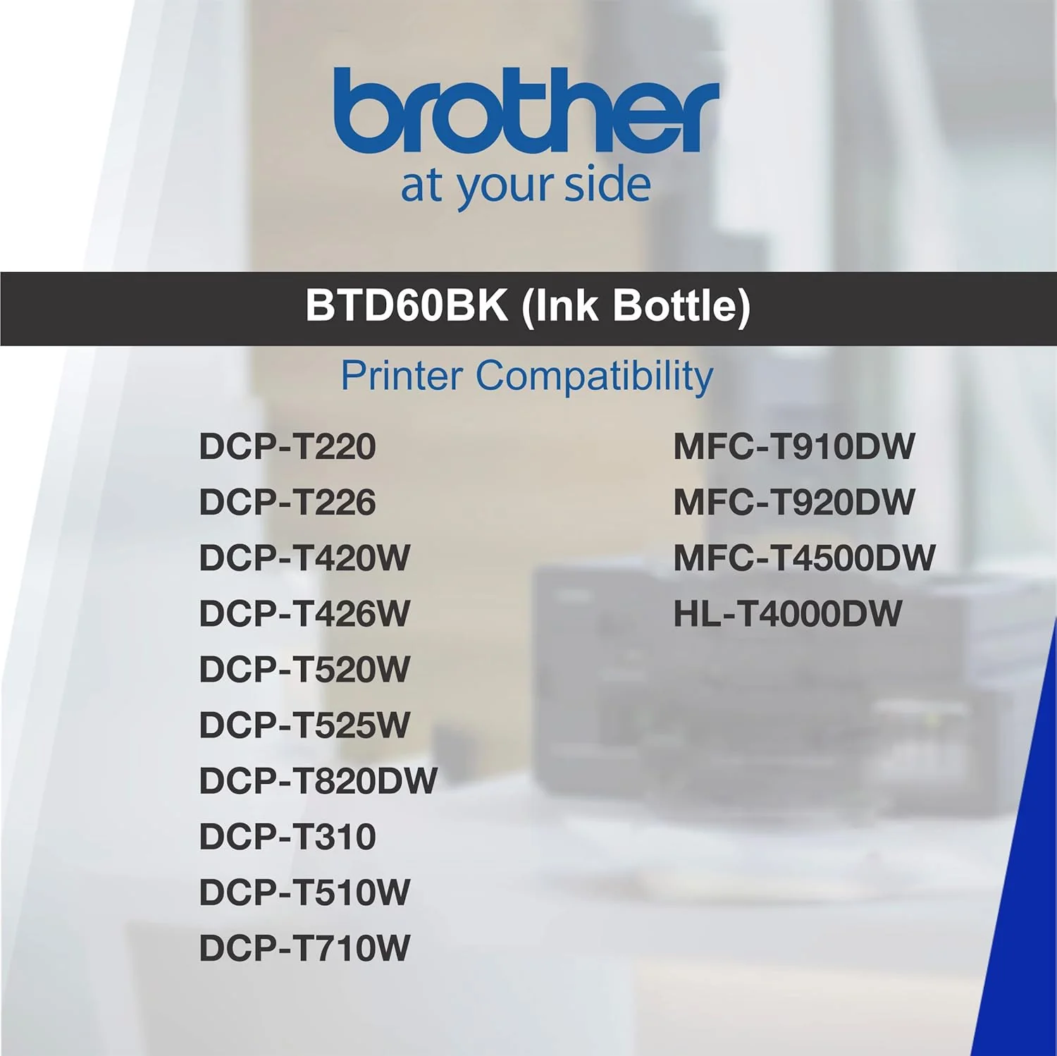 Brother BTD60BK High Yield Original Black Ink Bottle - Image 4