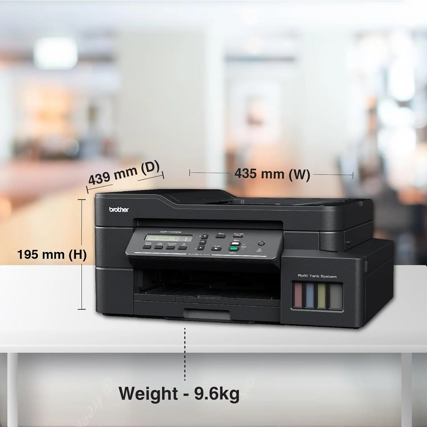 Brother DCP-T820DW - Wi-Fi & Auto Duplex Color Ink Tank Multifunction (Print, Scan & Copy) All in One Printer for Home & Office - Image 5