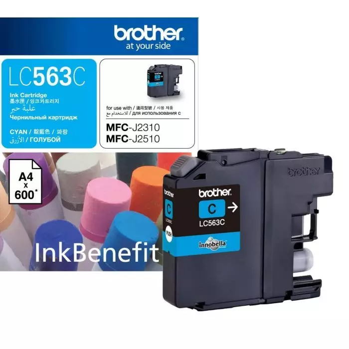 Brother LC563C Cyan Ink Cartridge - Image 2