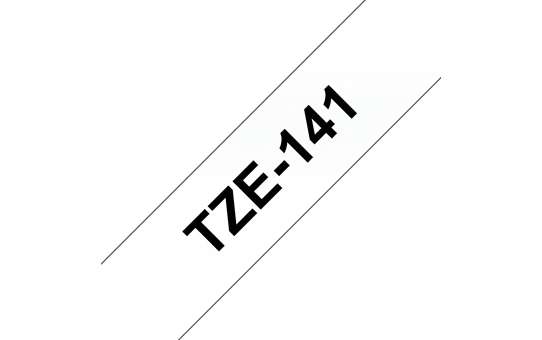 Brother TZe-141 Labelling Tape Cassette – Black on Clear, 18mm wide - Image 4
