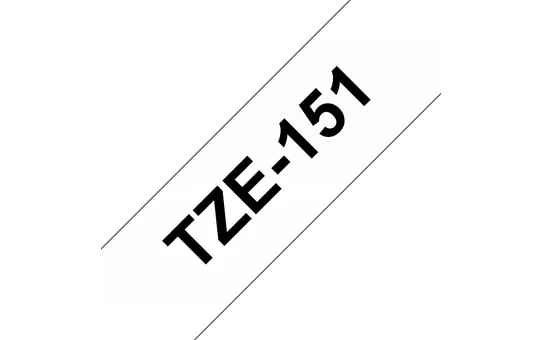 Brother TZe-151 Labelling Tape Cassette – Black on Clear, 24mm wide - Image 4