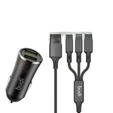 Budi CC627T3 17W 5V 3.4A Car Charger – Dual USB Fast Charging Adapter for Smartphones, Tablets and USB Powered Devices