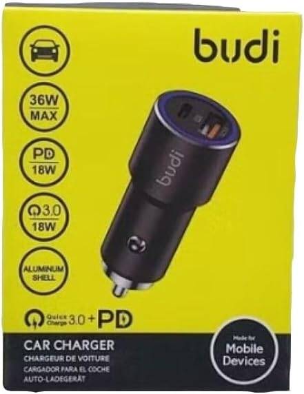 Budi CC628TQB 36W QC Car Charger – Dual 18W Quick Charge USB Ports Fast Charging Adapter for Smartphones, Tablets and USB Devices - Image 3