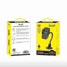Budi CM525 Universal Car Mount – Adjustable Smartphone Holder with Secure Grip and 360 Degree Rotation for Dashboard and Air Vent Installation - Image 2