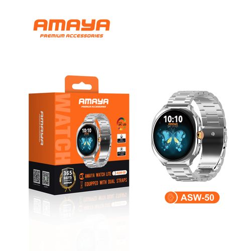 Amaya ASW-50 Watch Lite AMOLED METALLIC Smart Watch – A stylish and functional smartwatch that helps you track fitness, stay connected, and manage daily activities with ease - Image 2