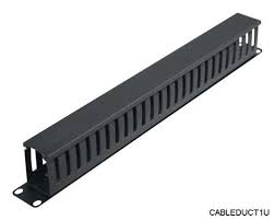 Cable Manager,1U,19" PVC Closed - Qty - 1