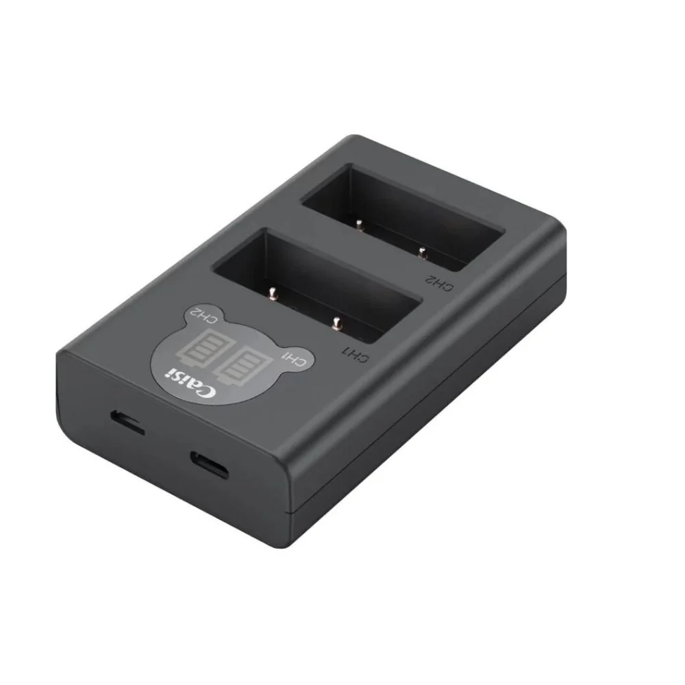 Caisi CS-LP-E8 Dual Battery Charger – Fast USB Charger for Canon EOS 550D, 600D, 650D, 700D Cameras - Image 2