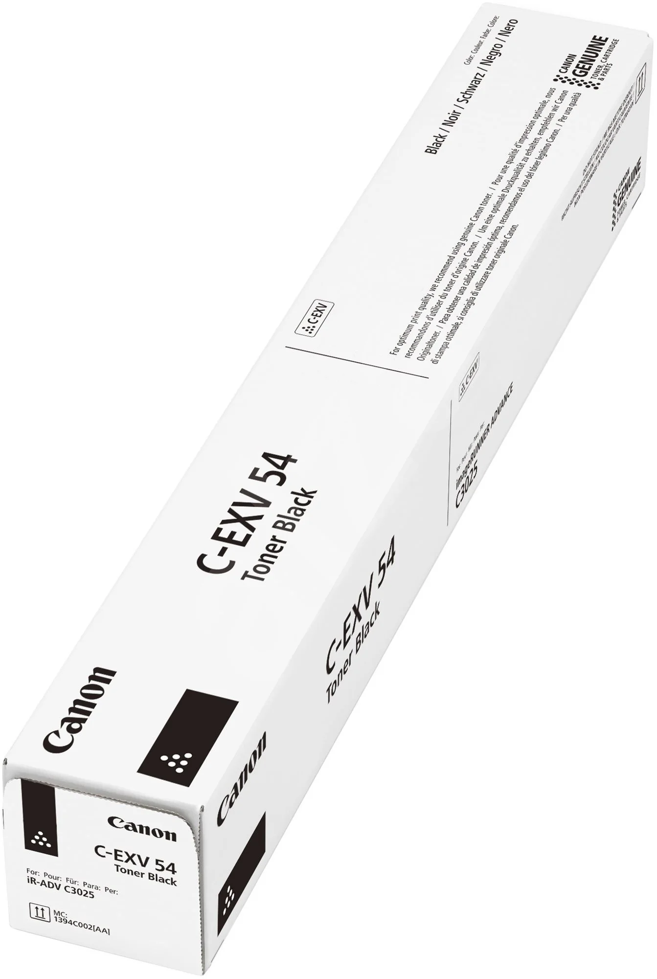 Canon C-EXV54  (2786B002AA) Black Toner Cartridge - Yield:15,500 pages - Image 2
