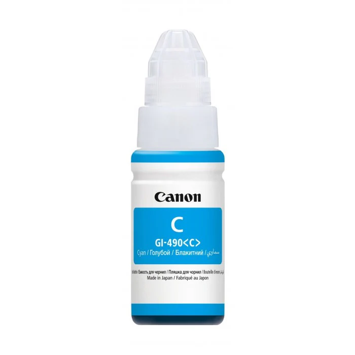 Canon GI-490 Cyan EMB Printer Ink Cartridge - 0664C001AB