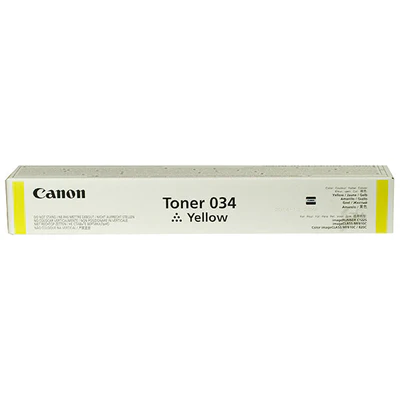 Canon Orignal 034 YELLOW Toner Cartridge - 9451B001AA - Image 2