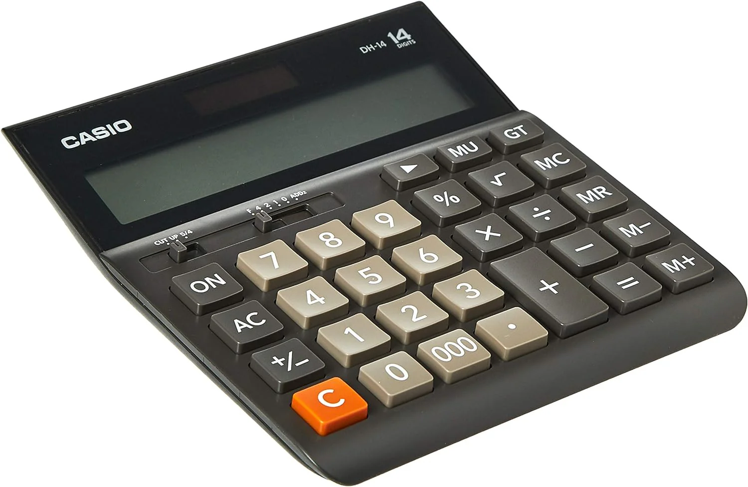 Casio DH-14-BK Wide H Series Office Practical Calculator - 14 digits / Extra large display