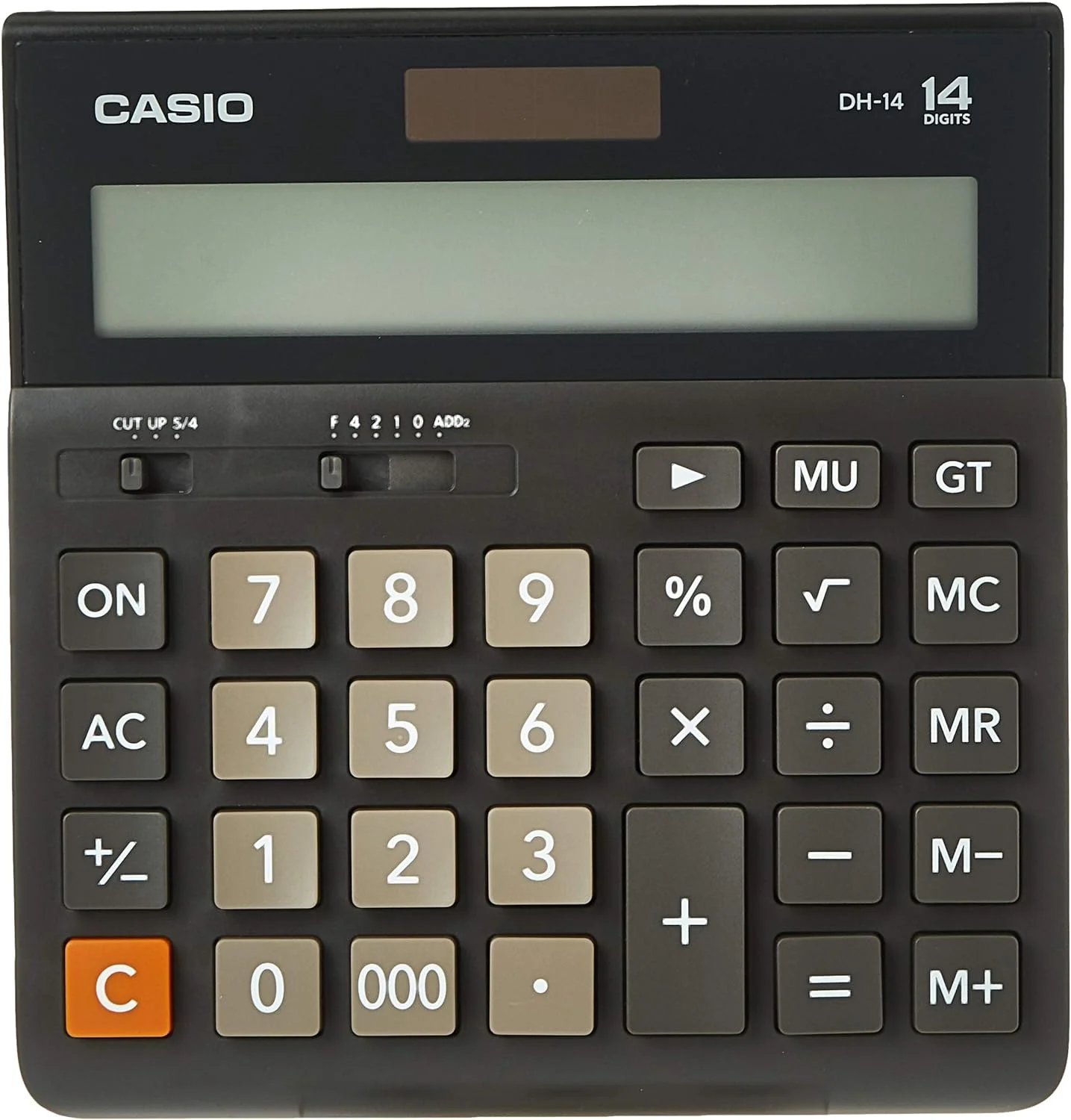 Casio DH-14-BK Wide H Series Office Practical Calculator - 14 digits / Extra large display - Image 2
