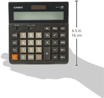 Casio DH-14-BK Wide H Series Office Practical Calculator - 14 digits / Extra large display - Image 3