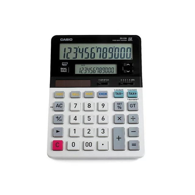 Casio DV-220 Dual Display Desktop Calculator - Image 2