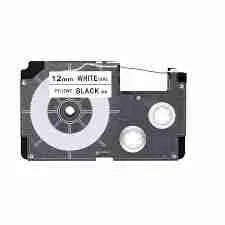 Casio PT-12WE 12mm x 8m black on white label tape – Ensures clear, durable labeling for organized and professional identification at home, office, or business use - Image 2