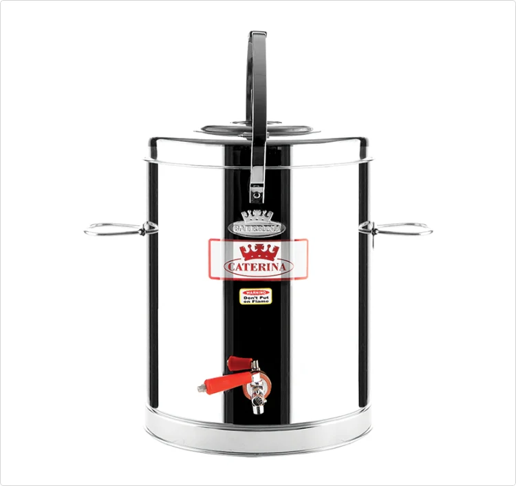 CATERINA CT/150 7.5L Double Jacket Tea Urn Straight – Large Capacity, Durable Stainless Steel, Even Heating, Easy-to-Clean, Perfect for Home, Office & Small Cafes