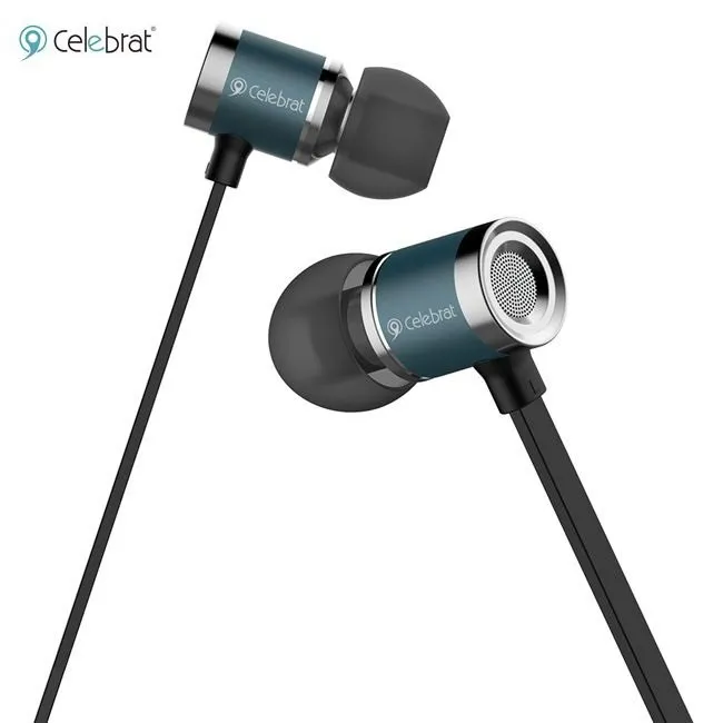 Celebrat 6S Hight-Fidelity Metal Earphones - Noise Isolation with heavy Bass - Image 3