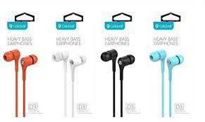 Celebrat D3 Heavy Bass In-Ear Earphones - With Microphone, Cable length:1.2m - Image 2
