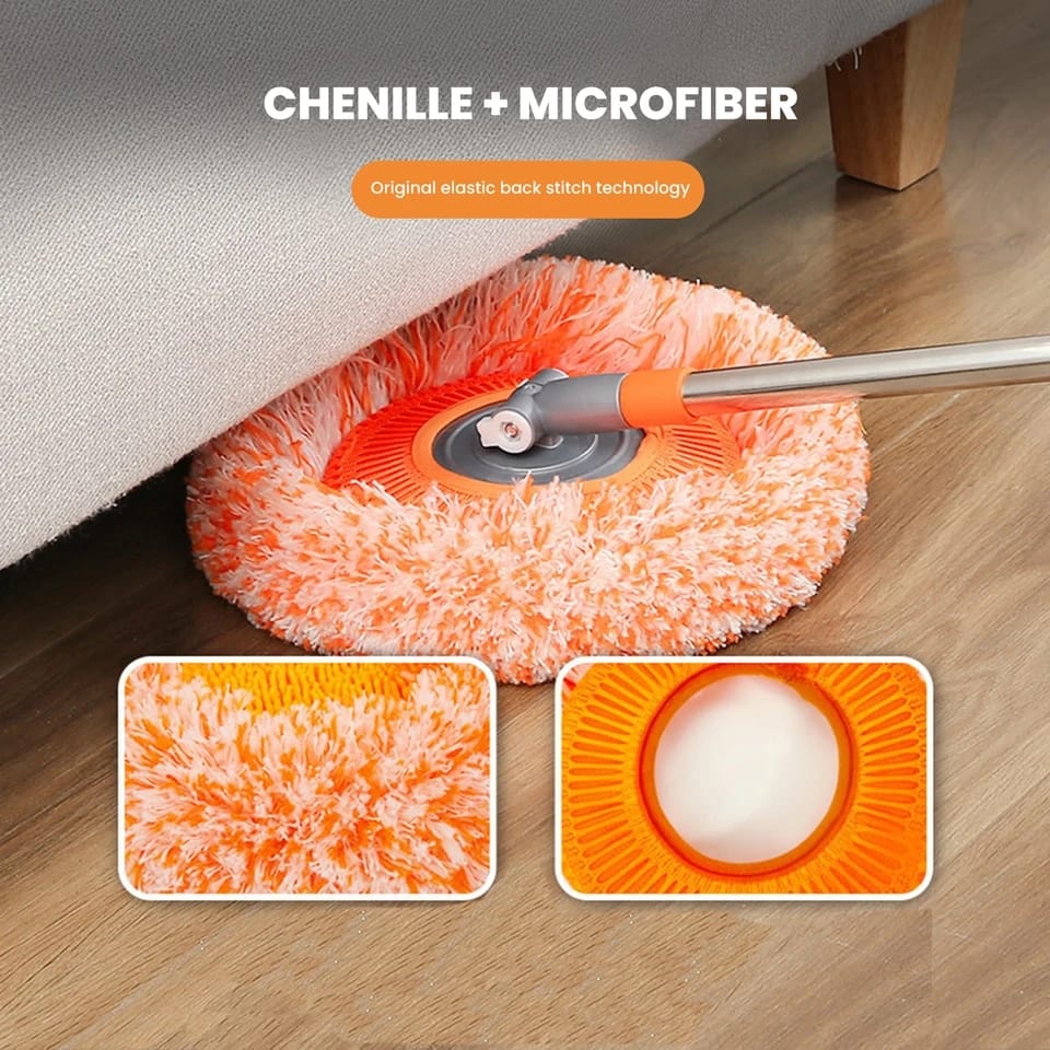 Chenille Telescopic Cleaning Mop - Image 3