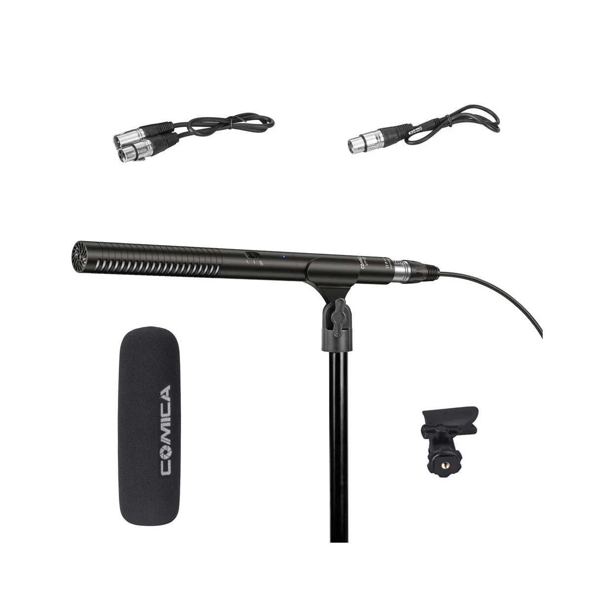 COMICA CVM-VP2 Super Cardioid Condenser Shotgun Microphone Full Metal Supershielding for Canon, Nikon, Sony, DSLR Camera Camcorder - Image 2