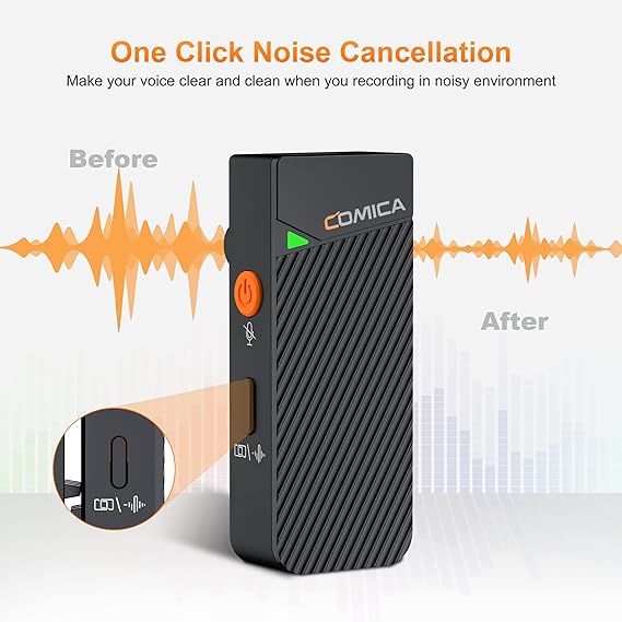 Comica Vimo C3 Wireless Lavalier Microphone With Noise Cancelling - Image 3