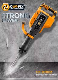 Coofix CF-DH013 1800W Electric Hammer Drill Machine Demolition Hammer – Heavy Duty Industrial Power Tool for Construction Concrete Breaking and Professional Use - Image 2
