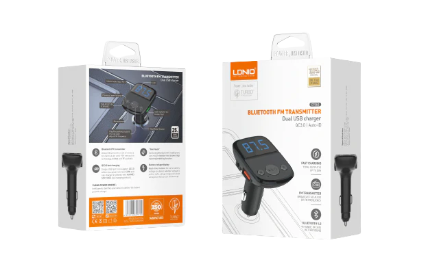 LDNIO Bluetooth Car FM Transmitter and Modulator - Fast Dual USB Charger - C706Q - Image 3