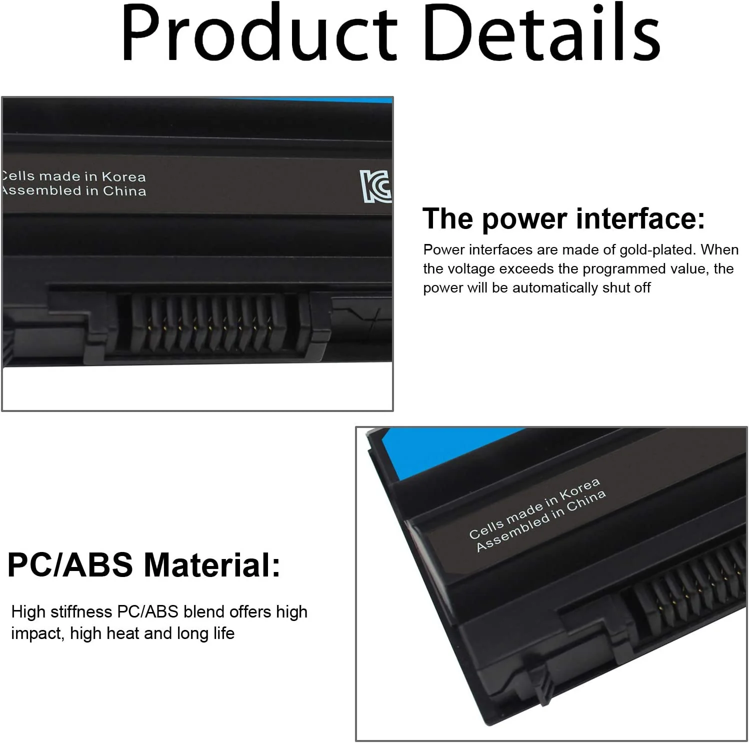 M5Y0X T54FJ Battery for Dell Latitude E6420 E6430 E6520 E6530 E5420 E5520 E5430 E5520 E5530 Laptop - B-06-DE-56 - Image 3