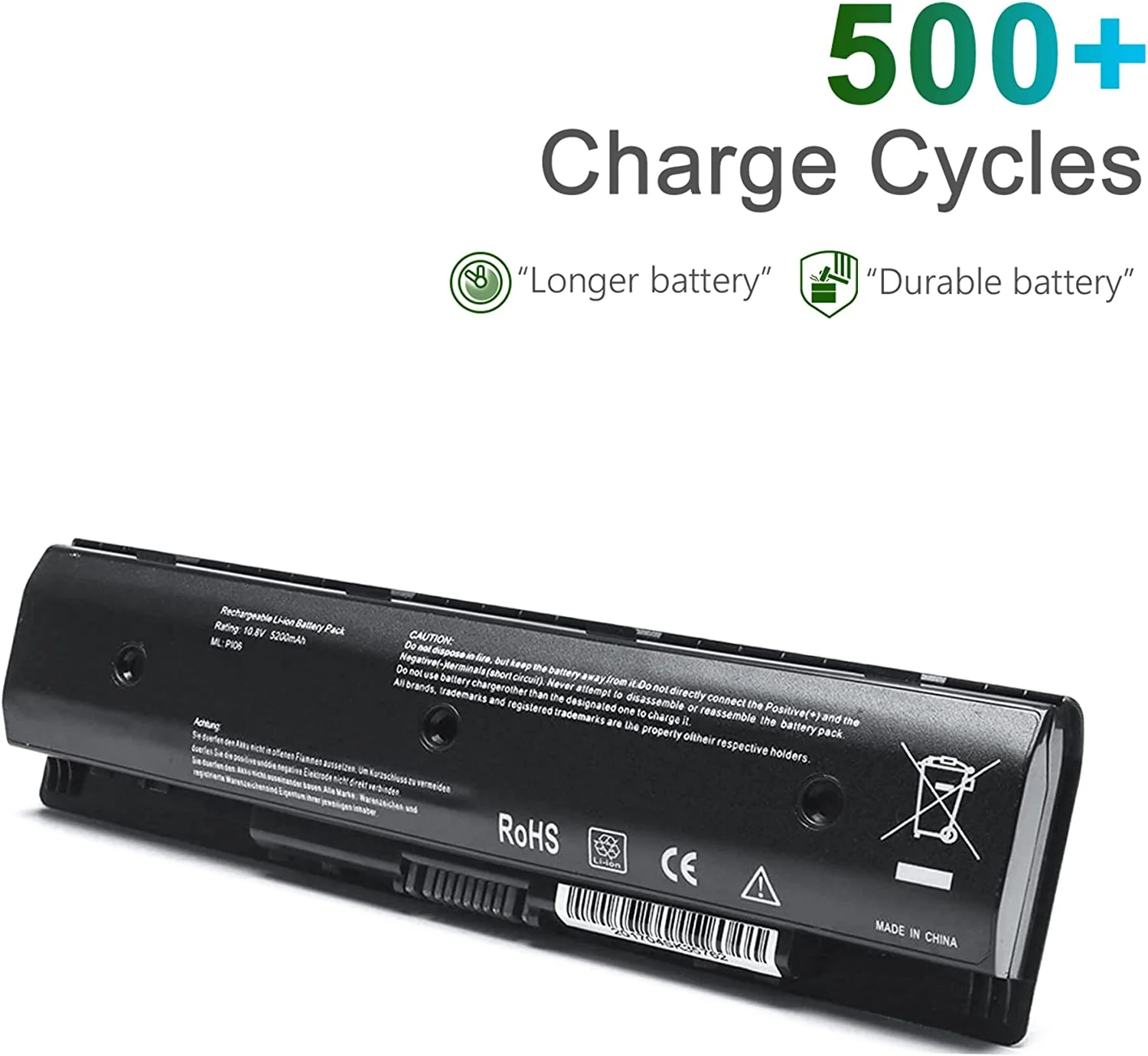 P106 Notebook Battery Replacement for HP Envy Pavilion 14 15 17 touchsmart 17 17-E000 Series Laptop - B-06-HP-33 - Image 2