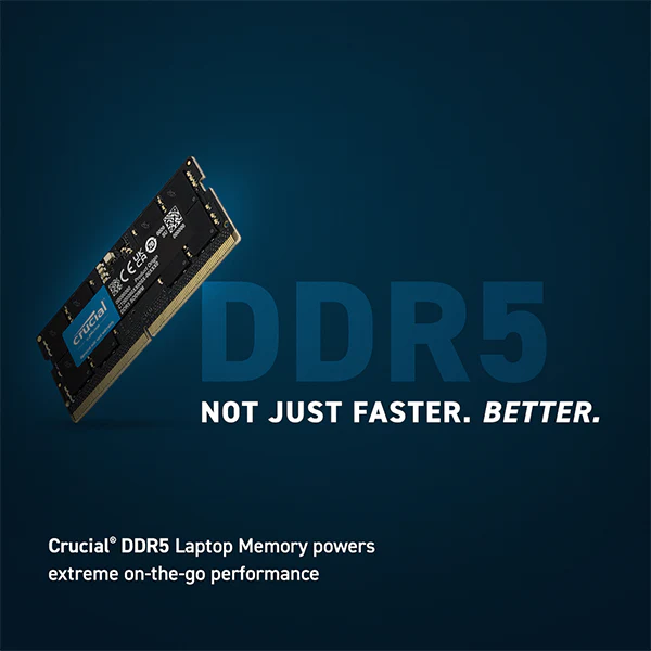 Crucial 32GB DDR5 4800MHz Laptop RAM - CT32G48C40S5 - Image 2
