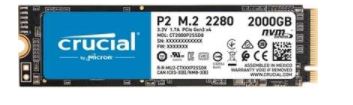 Crucial P2 3D NAND NVMe™ PCIe® M.2 2280 SSD -2TB (CT2000P2SSD8) - Image 3