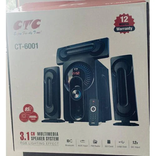 CTC  3.1 Channel Multimedia Speaker System CT-6002 - Image 2