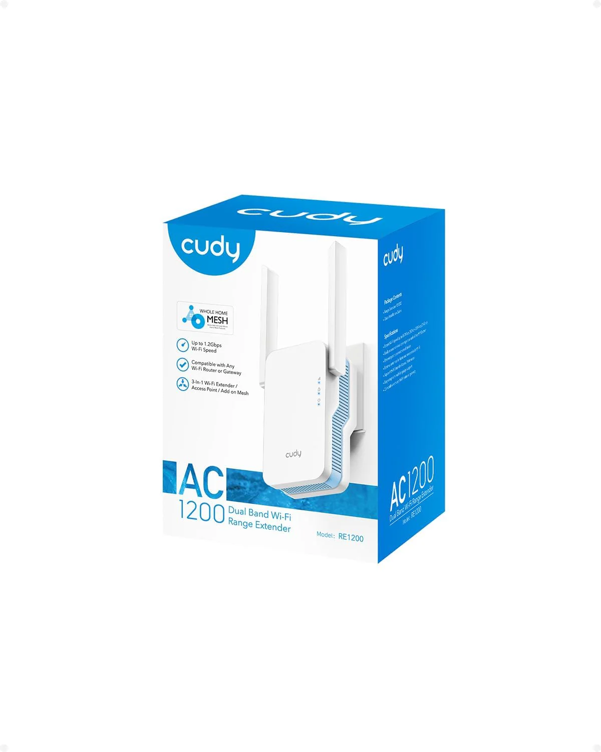 Cudy AC1200 Dual-Band Wi-Fi Range Extender with Mesh (RE1200) - Image 3
