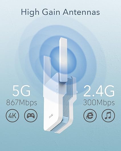 Cudy AC1200 Dual-Band Wi-Fi Range Extender with Mesh (RE1200) - Image 4